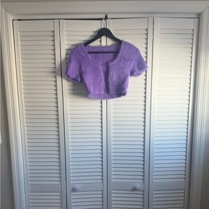 JACQUEMUS La Maille Neve Cardigan in Purple